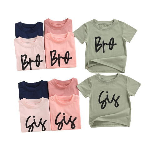 Bro & Sis Casual T-Shirts (5 Colors) - PREORDER