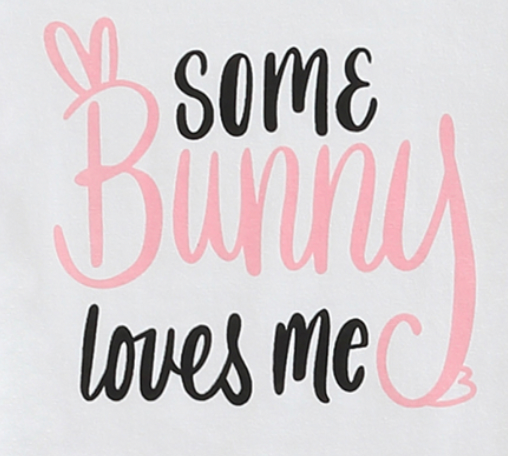Bunny LOVE Romper in Pink