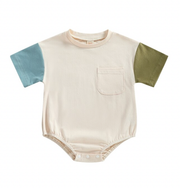 Creamy Two Tone Rompers (7 Colors) - PREORDER