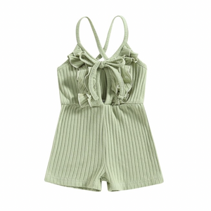 Spring Time Casual Ribbed Romper - PREORDER