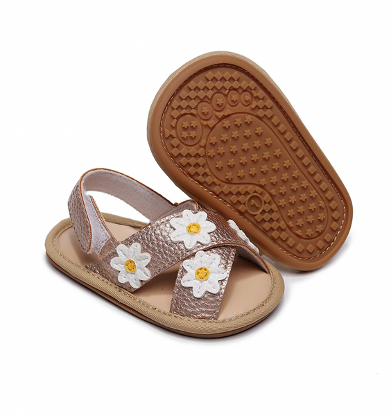 Daisies Cross Over Sandals (3 Colors) - PREORDER