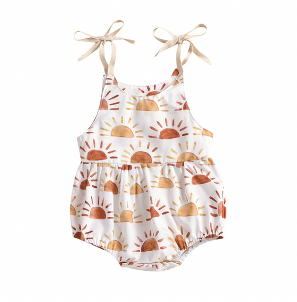 Sunshine & Sunflowers Tie Rompers (3 Styles) - PREORDER