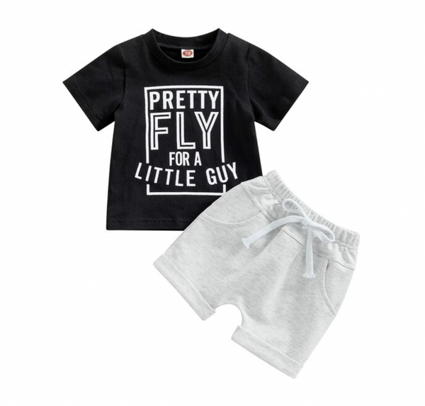 Pretty Fly for a Little Guy Outfits (3 Colors) - PREORDER