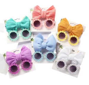 Spring Time Sunnies & Bow (5 Colors) - PREORDER