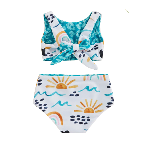 Leopard & Beach Day Reversible Swimsuit - PREORDER