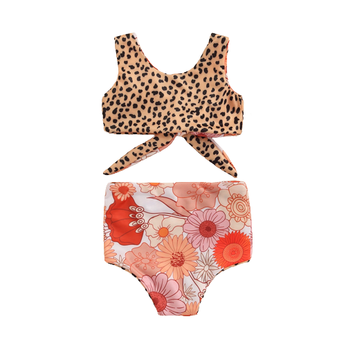 Leopard & Floral Reversible Swimsuit - PREORDER