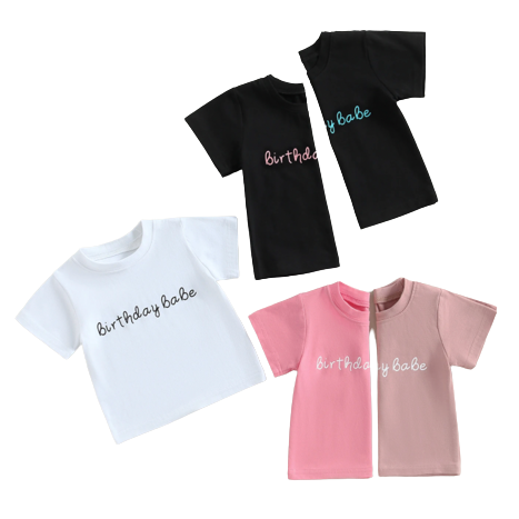 Birthday Babe T-Shirts (5 Colors) - PREORDER