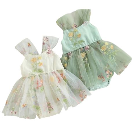 Spring Floral Romper Dresses (3 Colors) - PREORDER