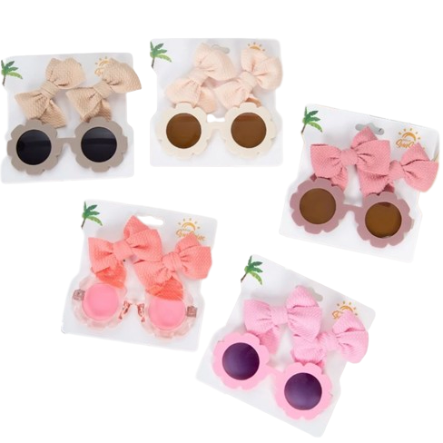 Flower Power Sunnies & Clips (12 Colors) - PREORDER